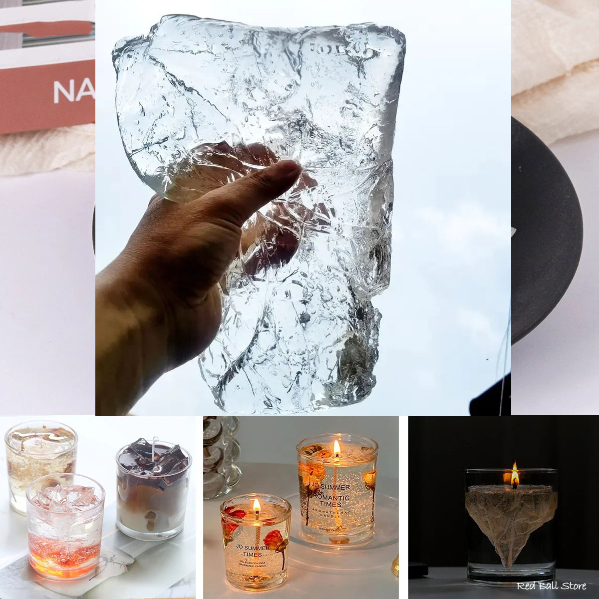 Candle Making Raw Material Wholesale - 100G Lilin Jelly Grosir DIY Bahan