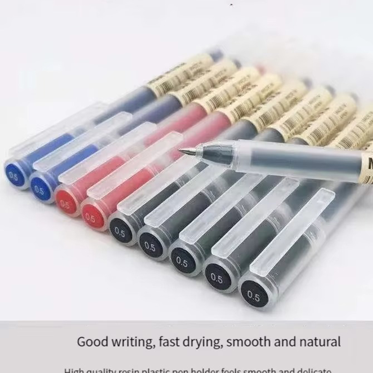 Muji Stationery Gel Pen - 3-6 buah pena Gel Kawaii hitam/merah/biru
