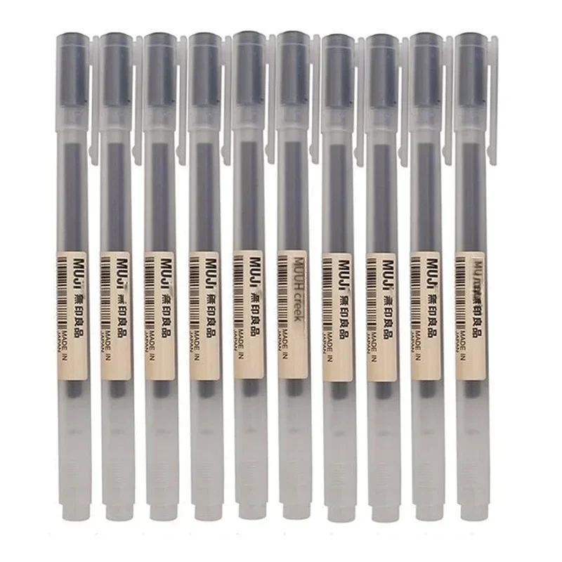 Muji Stationery Gel Pen - Pena Gel MUJI Cantik Hitam/Merah/Biru 0.38/0.5mm