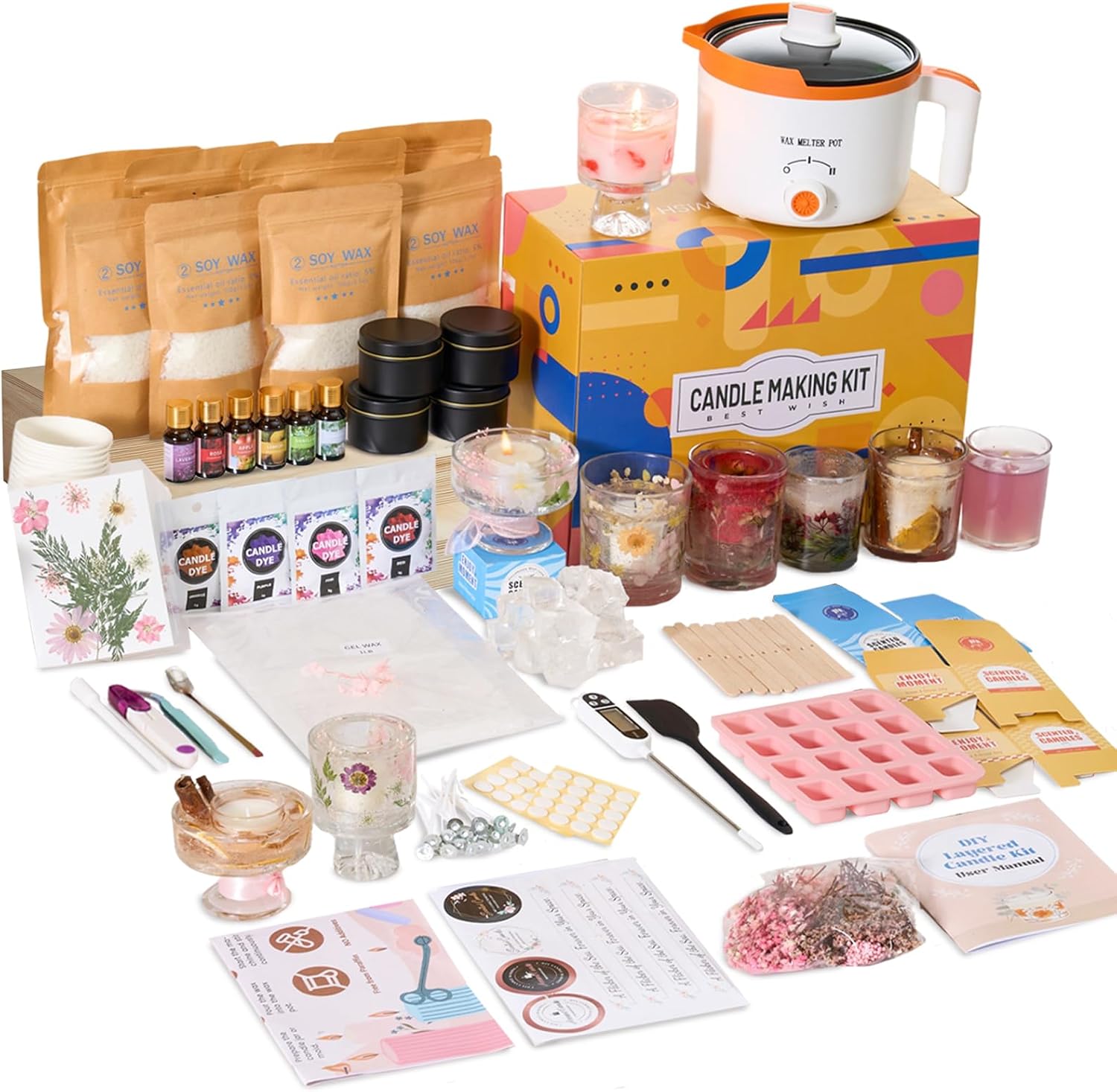 Candle Making Kit For Adults - Kit Pembuatan Lilin DIY 2-in-1 dari