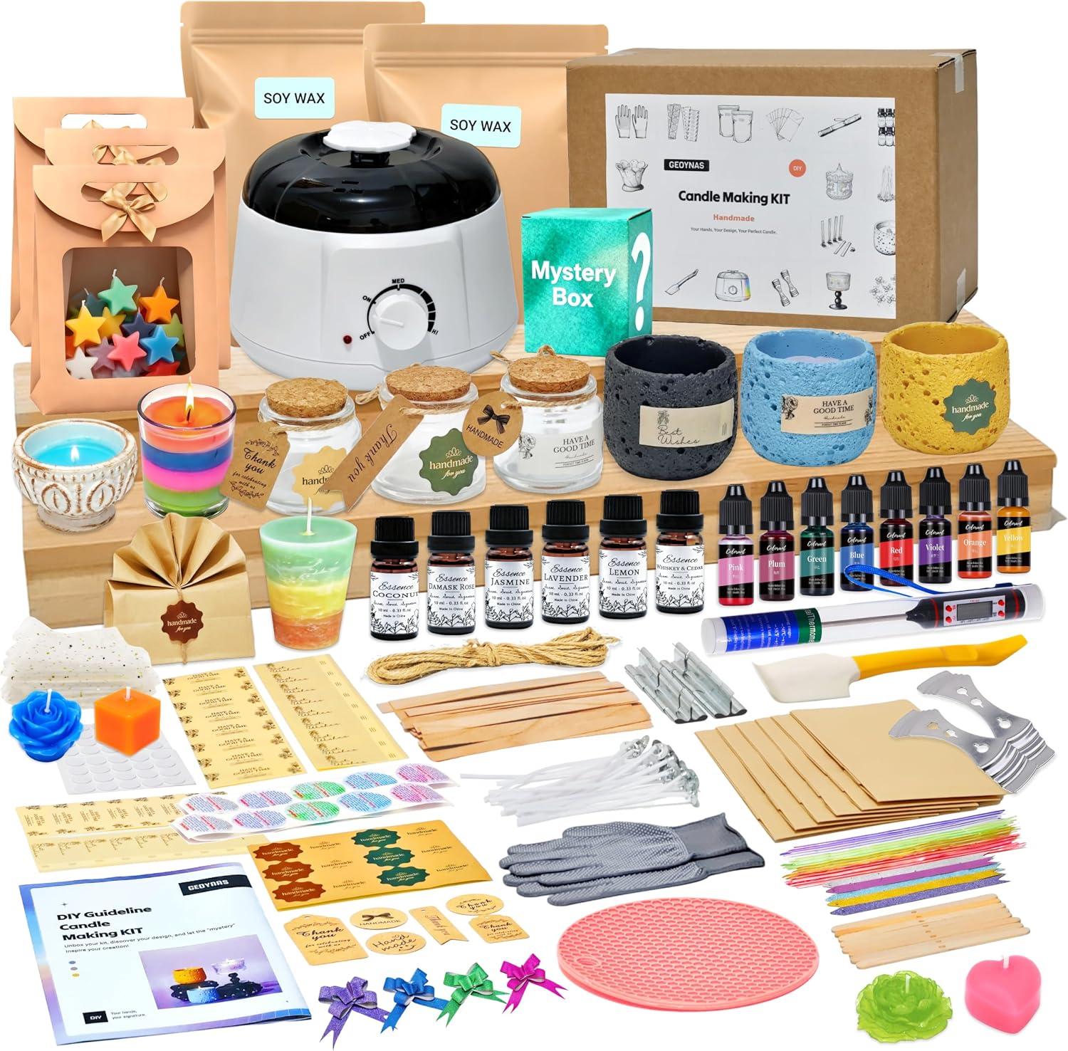 Candle Making Kit For Adults - 128pcs Perlengkapan Pembuatan Lilin untuk Dewasa