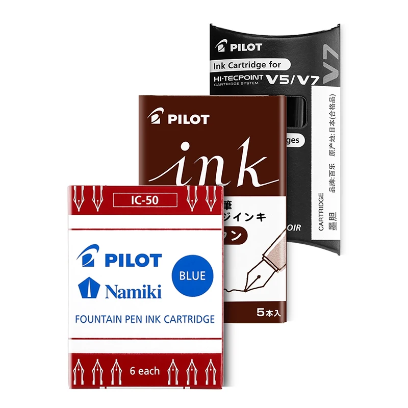 Pilot Pen V5 - Isi Ulang Kartrid Tinta Sekali Pakai