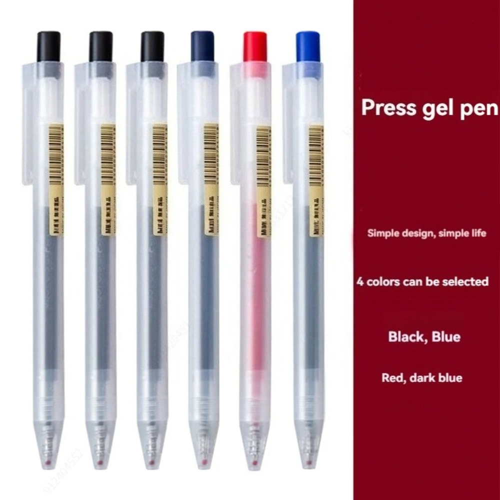 Tinta Pulpen Gel Tekan 0.5mm I - Muji Stationery Gel Pen ulasan dan harga
