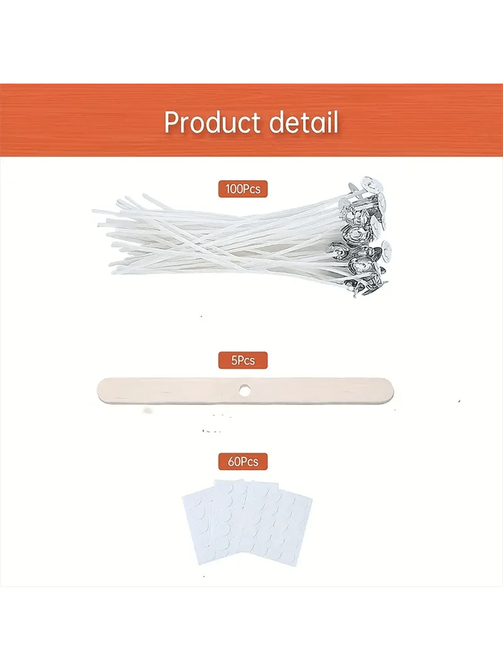 100 buah sumbu lilin katun 15c - Candle Making Kit For Adults ulasan dan harga