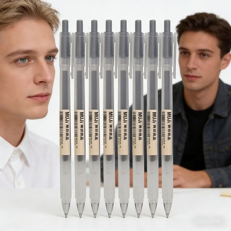 Set Pena Bolpoin MUJI 6/8 Buah - Muji Stationery Gel Pen ulasan dan harga