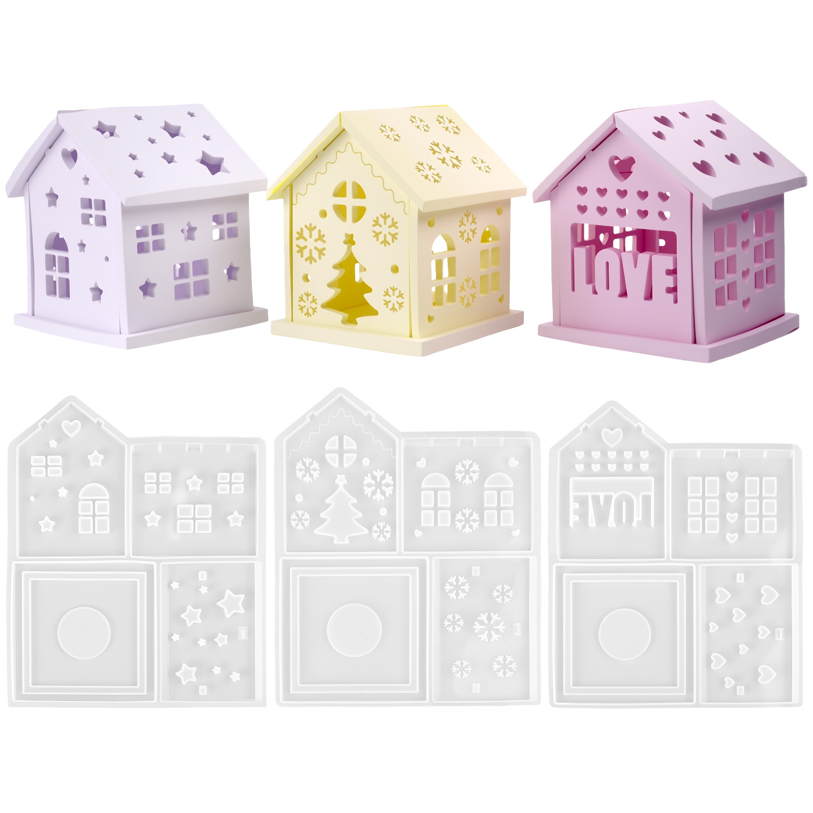 Cetakan Silikon Rumah 3D DIY P - Candle Making Tutorial ulasan dan harga