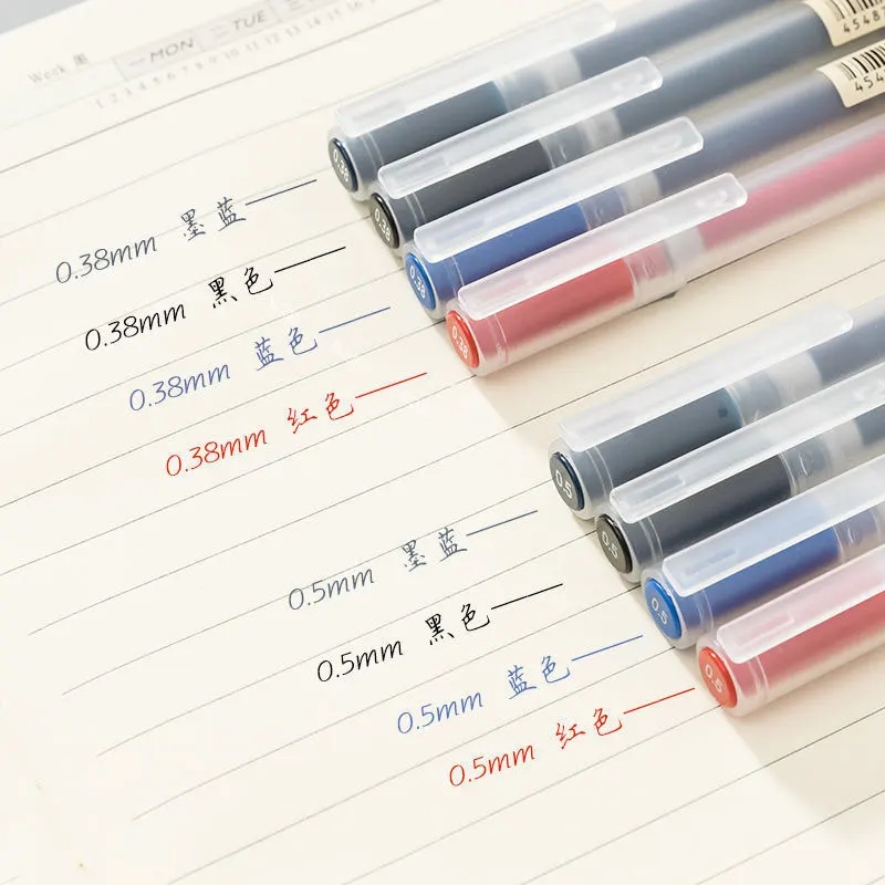 3-6 buah/set 0.38mm pena Gel M - Muji Stationery Gel Pen ulasan dan harga