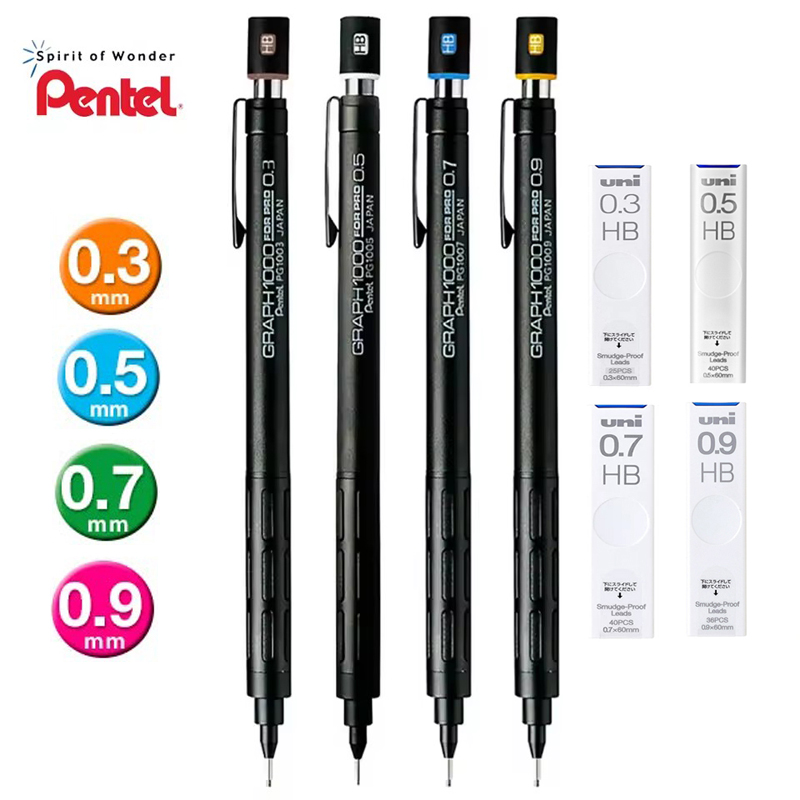 Grafik Pentel PG1000 untuk Pen - Pentel Pen Energel ulasan dan harga