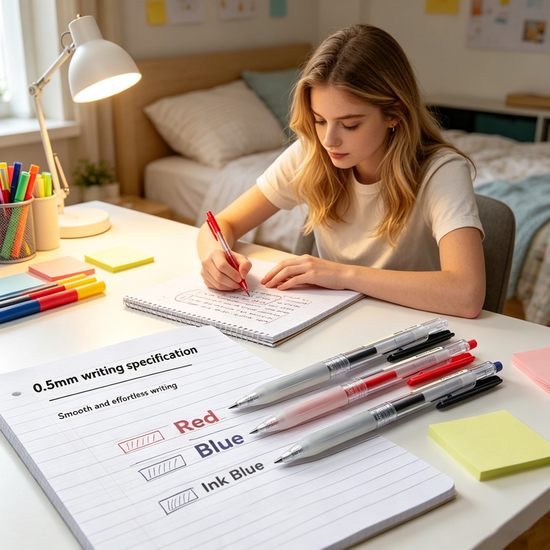 Pena Gel MUJI Retractable 0.5m - Muji Stationery Gel Pen ulasan dan harga