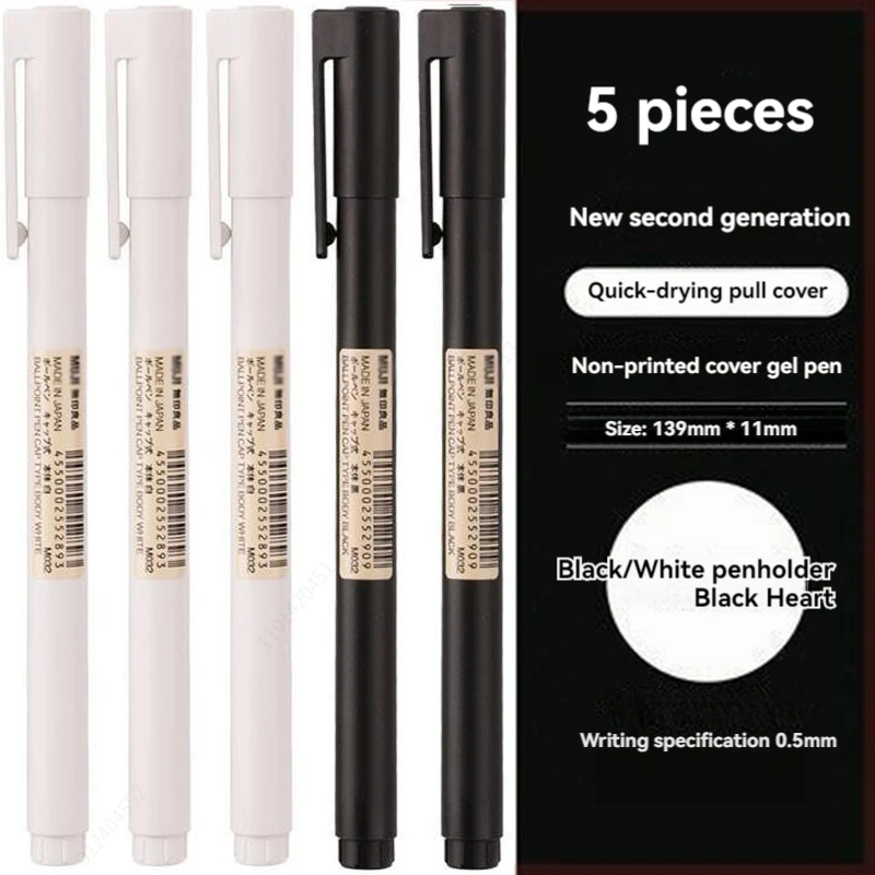 Pulpen Gel Ujung Bulat Hitam 0 - Muji Stationery Gel Pen ulasan dan harga