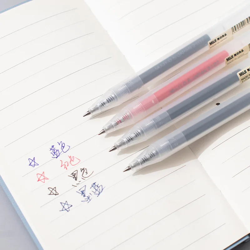 1/3 Buah/Set Pena Gel MUJIs Ka - Muji Stationery Gel Pen ulasan dan harga