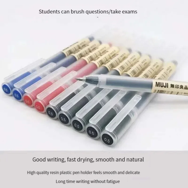 Pena Gel MUJI Cantik Hitam/Mer - Muji Stationery Gel Pen ulasan dan harga
