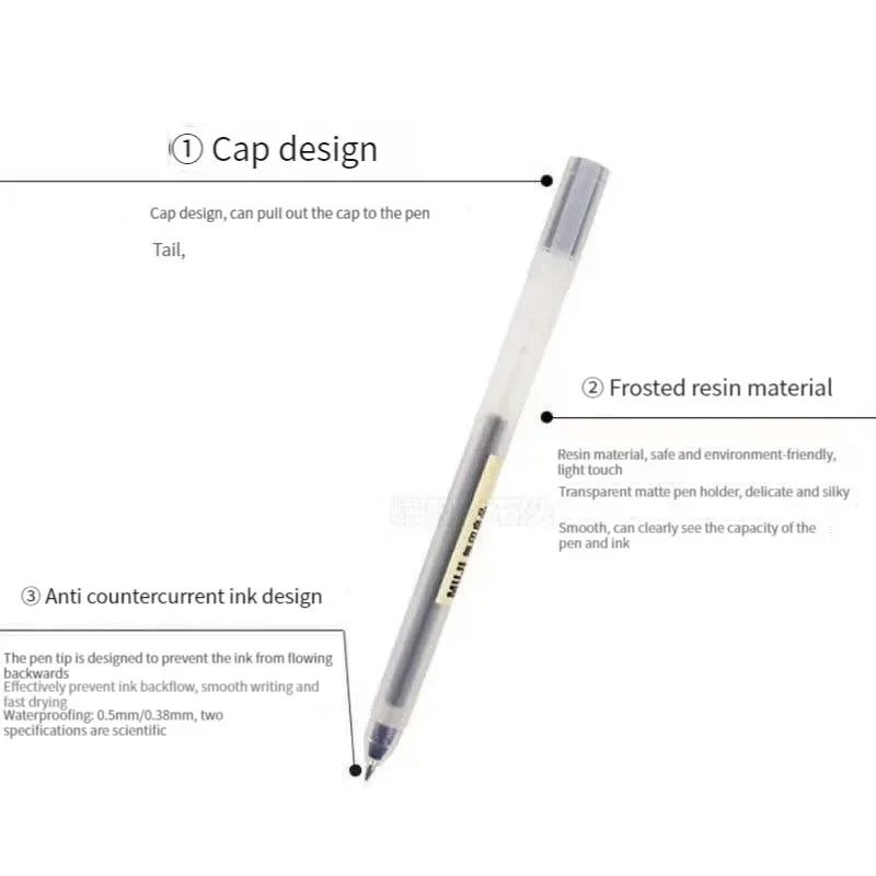 6/8 Buah/Set Pena Gel MUJIs Hi - Pentel Pen Energel ulasan dan harga