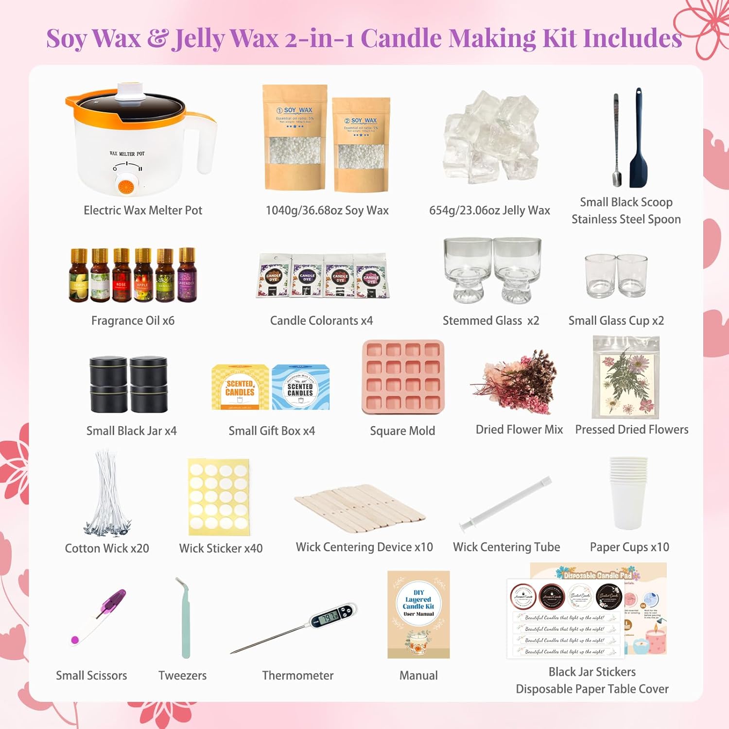Kit Pembuatan Lilin DIY 2-in-1 - Candle Making Kit For Adults ulasan dan harga